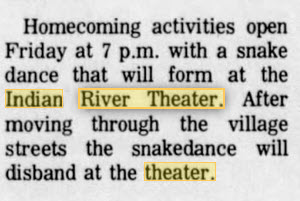 Indian River Theatre - Oct 15 1971 Homecoming Dance (newer photo)